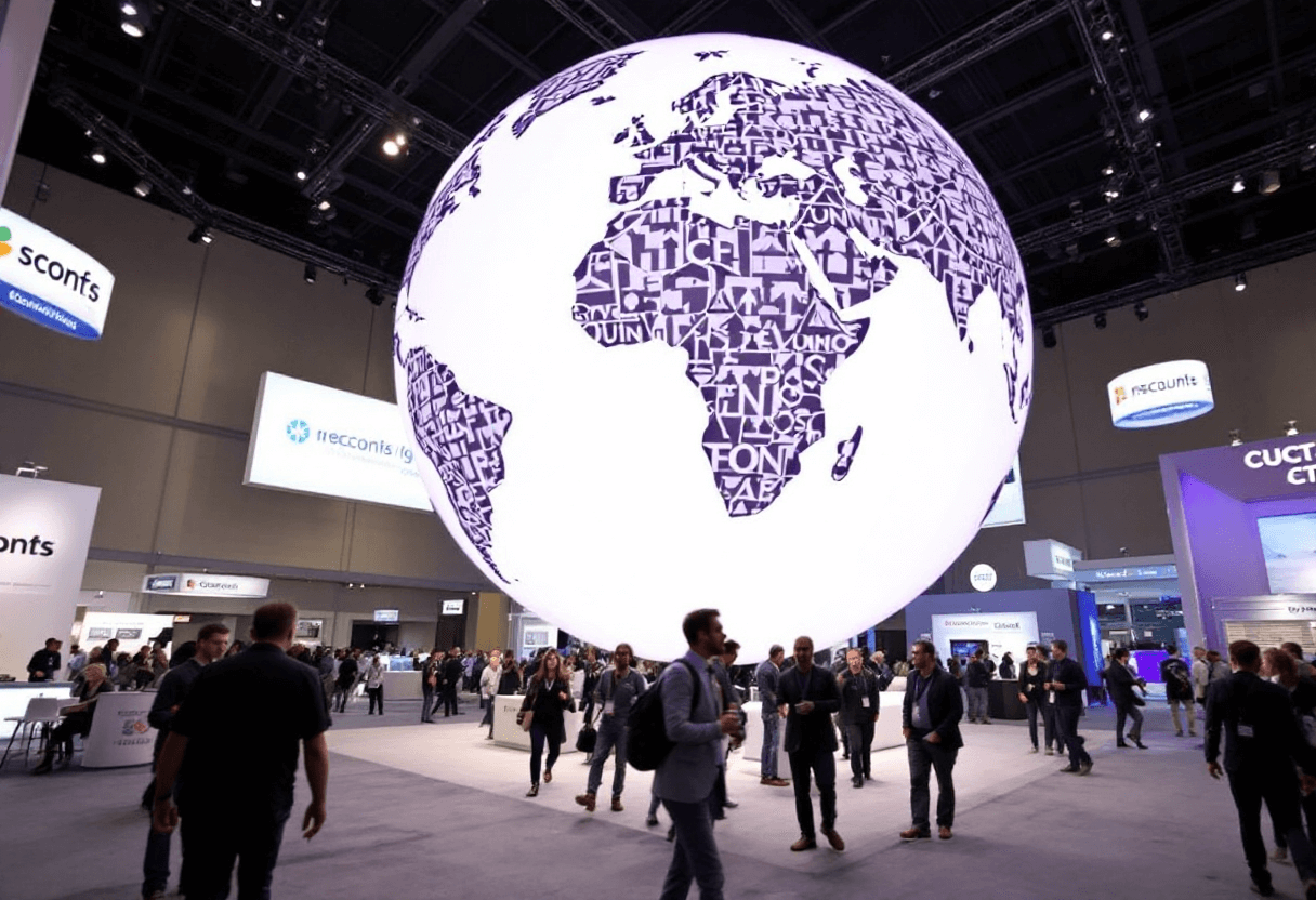 Sphère gonflable suspendue en salon